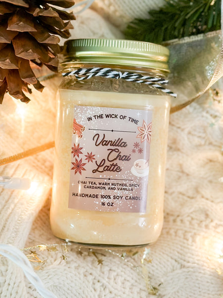 Vanilla Chai Latte Candle - 16 oz