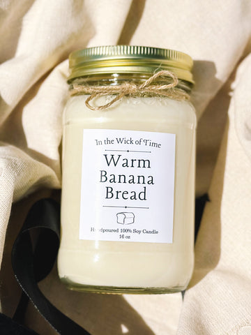 Warm Banana Bread Candle - 16 oz