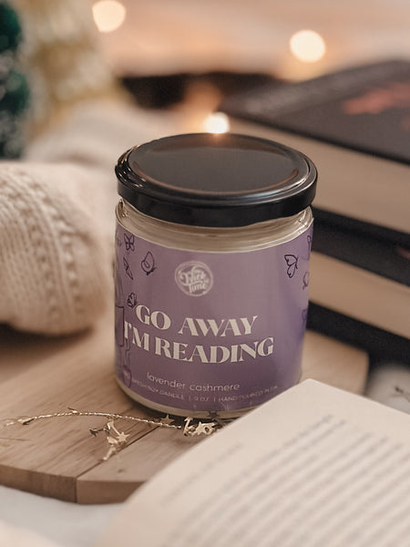 Go Away, I’m Reading Candle 9 OZ